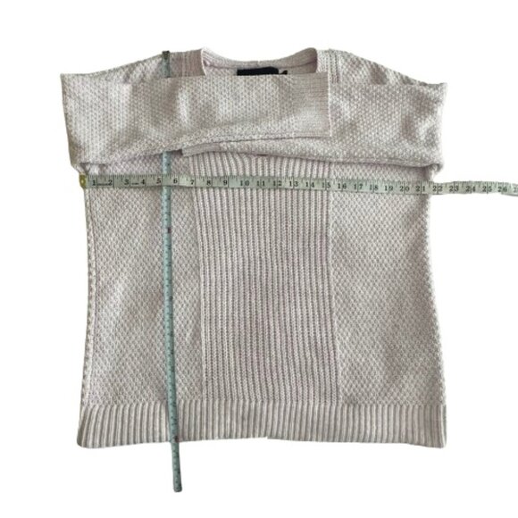 Calvin Klein Jeans Women M Pink Sleeved Pullover V neck Relaxed Fit Sweater Top - Picture 11 of 15